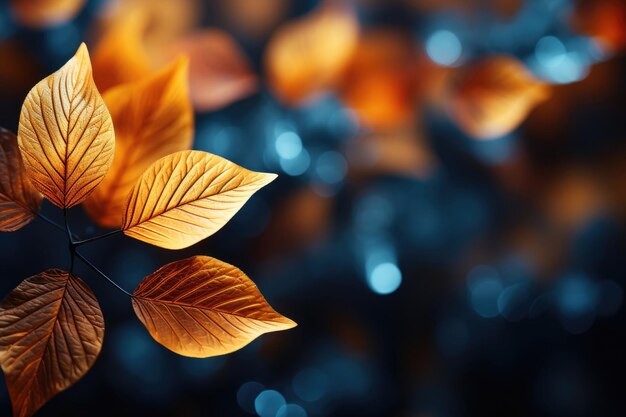 Bright autumn leaves abstract background