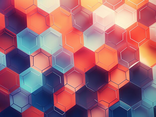 Bright background adorned with mesmerizing polyhedrons