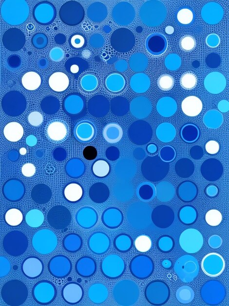 Bright Blue Circular Geometry Abstract Background