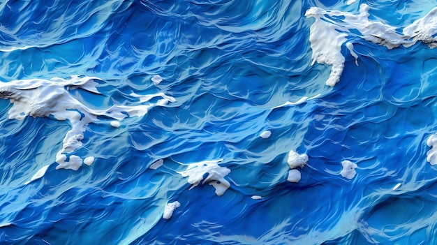 Bright blue water illustration