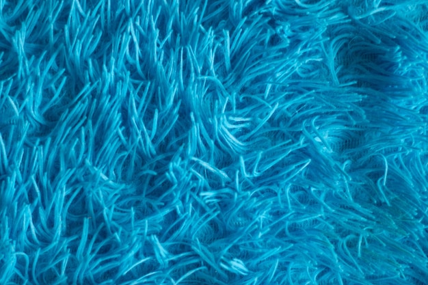 Bright blue wool background Fleece texture