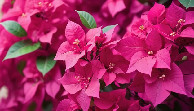 写真 鮮やかなブーゲンビリアや紙の花を花の背景として クローズアップビュー ブーゲンヴィリア