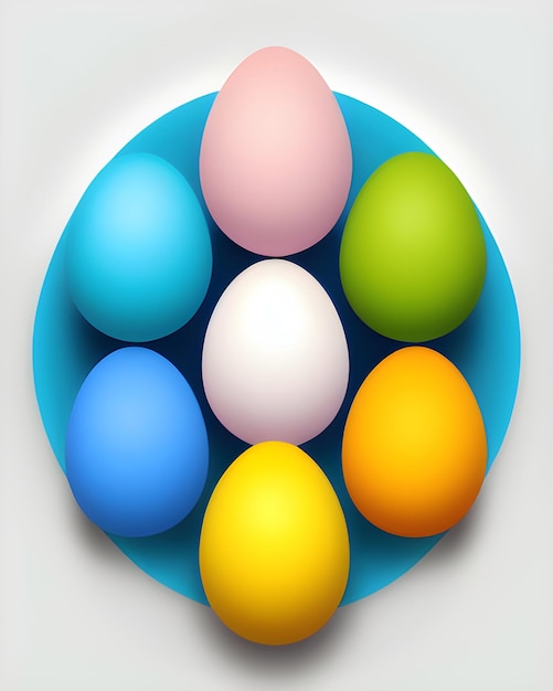 Bright and Cheerful Easter Eggs Background for Your Celebrations