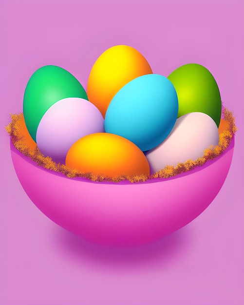 Bright and Cheerful Easter Eggs Background for Your Celebrations