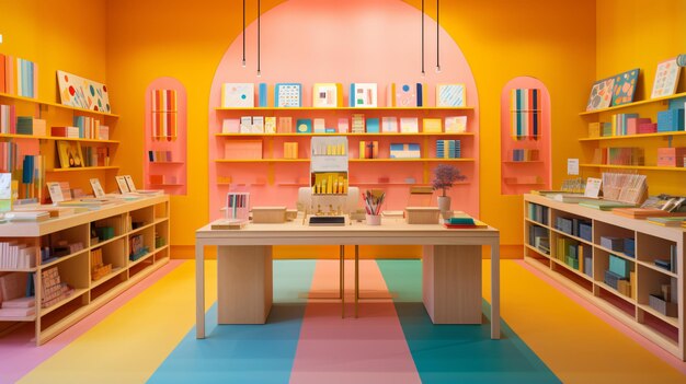 Bright and cheerful stationery store