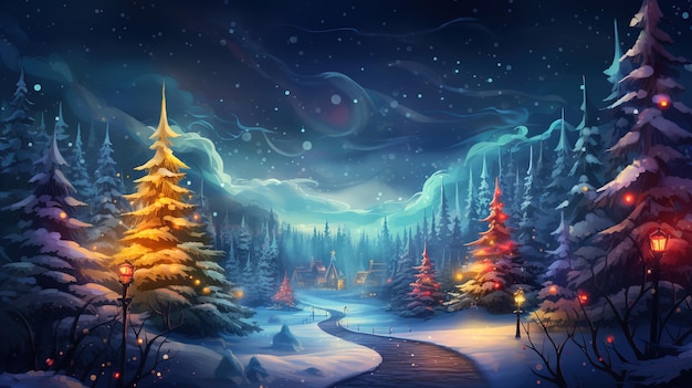 Bright christmas background
