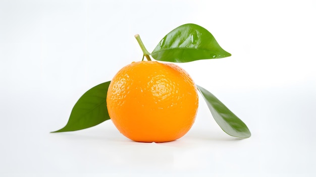Bright Citrus Against White Background