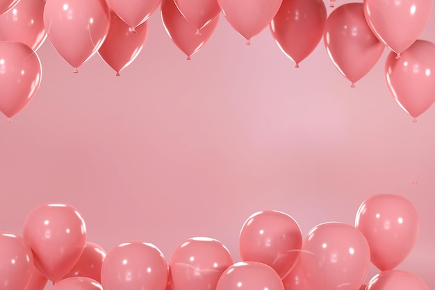 Bright color balloon frame background