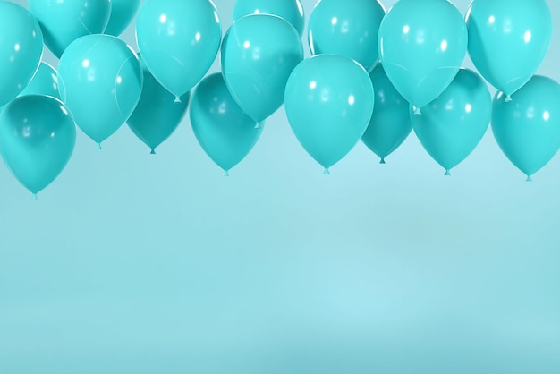 Photo bright color balloons background