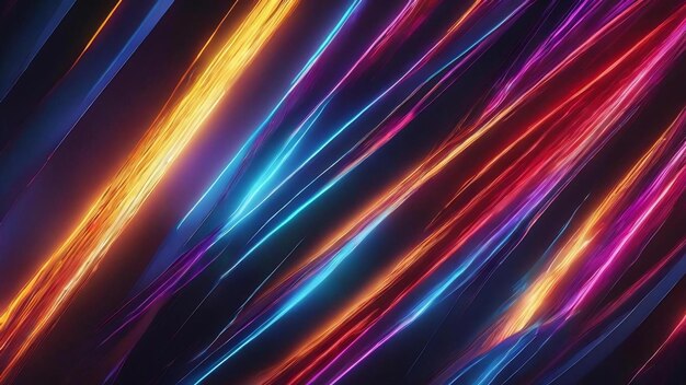 Bright colored beams of speed