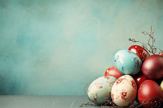 Bright Colored Easter Eggs