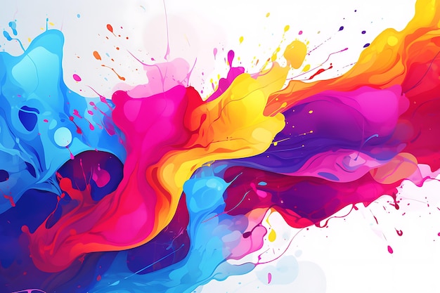 Bright colorful abstraction with gradient