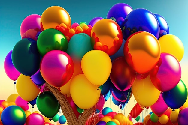 Bright Colorful Balloons