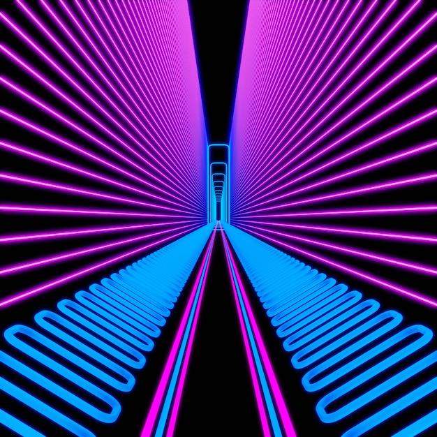 Bright colorful neon background