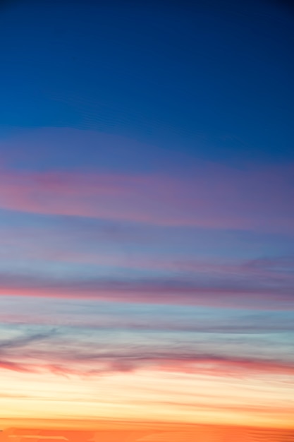 Bright colors in a beautiful sky background