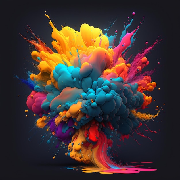 Bright colors explosion