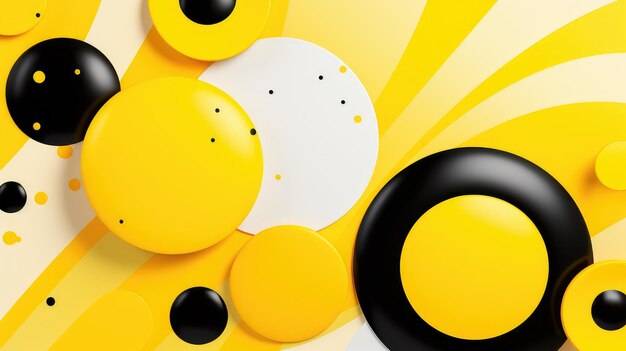 Bright design yellow background