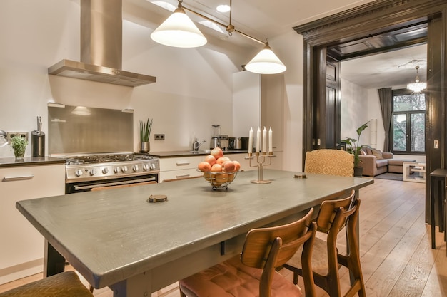 Bright dining room