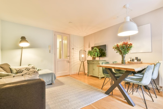 Bright dining room