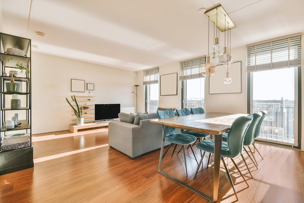 Bright dining room