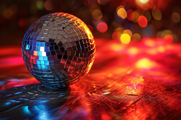 Bright disco ball background