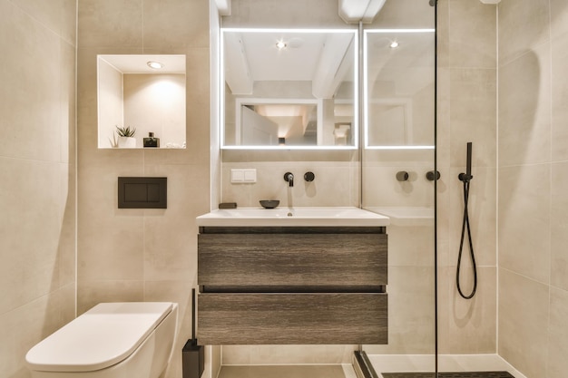 Bright elegant bathroom