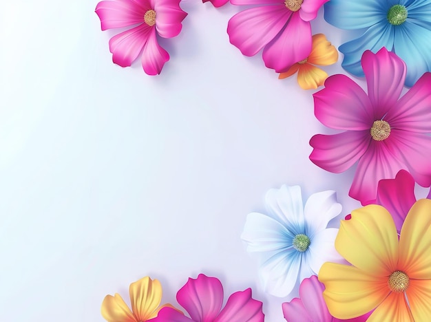 Bright flower arrangement wallpaper banners presentations