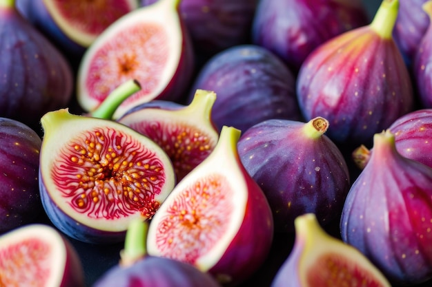 Bright Fresh figs background Generate Ai