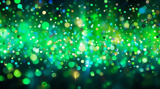bright glow multicolored juicy green small dots background