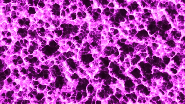 Bright glowing liquid boils on surface motion moving texture on surface of liquid plasma glowing