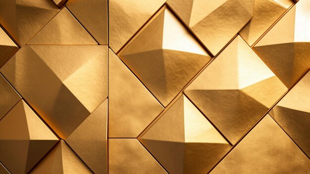 bright gold wall shapes