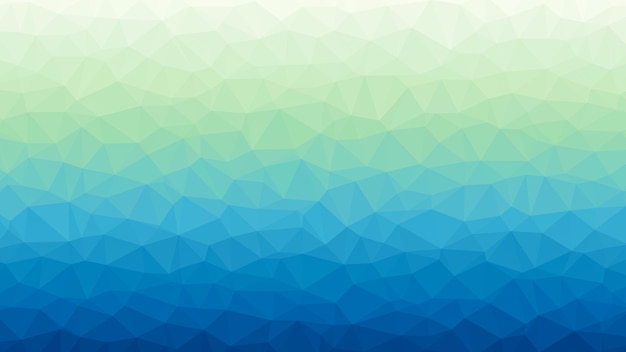 Photo bright green and blue gradient polygon background