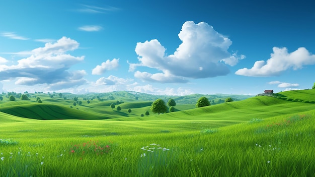 bright green grass field fresh green grass background