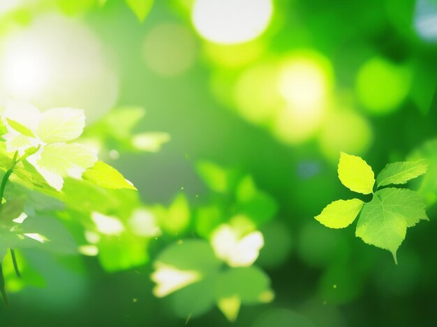 Bright green summer or spring natural background