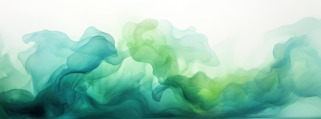 bright green watercolor stroke in the style of dark turquoise and light azure