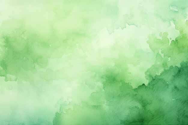 Bright Green Watercolor Texture Vibrant Color Realism