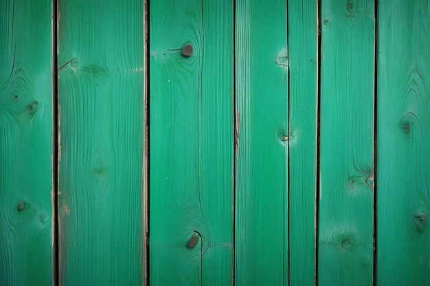 Bright green wooden background