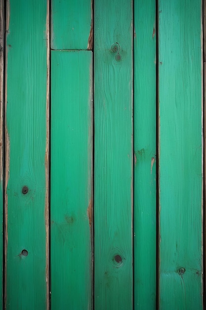 Bright green wooden background