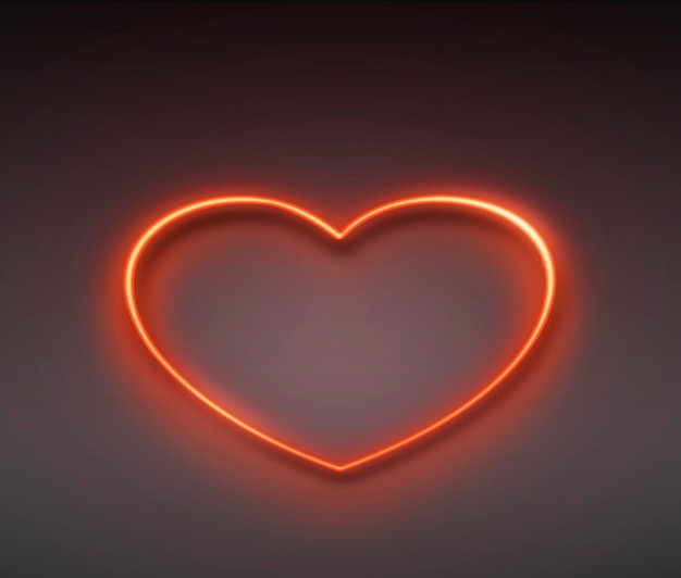 Foto bright hearts neon signretro neon hearts sign on black backgroundhappy valentine's day elementi di design sono pronti per il tuo banner greeting card design 3d render