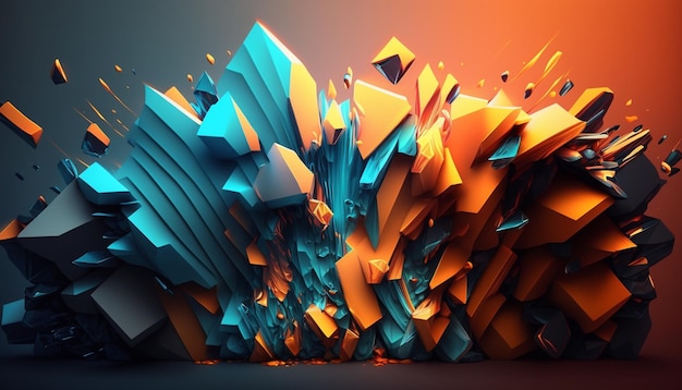 Bright Modern Background Ai generative