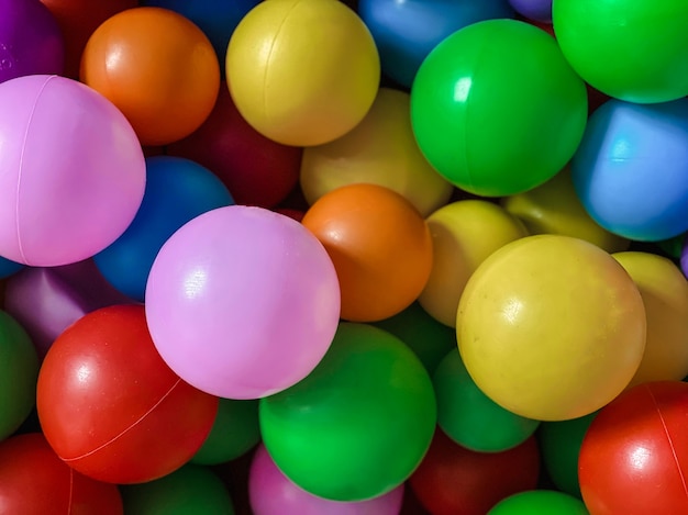 bright multi-colored balls for the pool for childrens games.toys for children,entertainment for kids