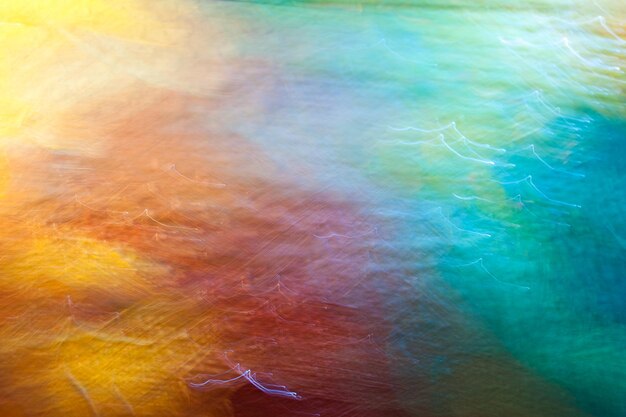 Bright multicolor abstract background with a motion blur effect. Digitally painted background effects. Smeared textures.