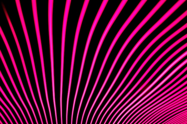 Bright neon line designed background, shot with long exposure, pink