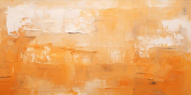 Bright oil paint strokes detail textured brown orange