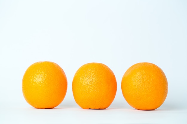 Bright orange fruits isolated