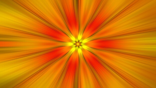 Photo a bright orange and yellow explosion with a star in the middle