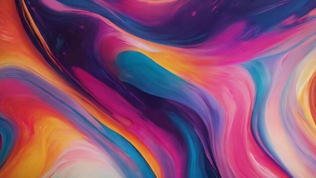 Bright painted abstract background with flow effect and spots