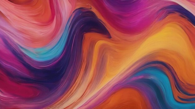 Bright painted abstract background with flow effect and spots