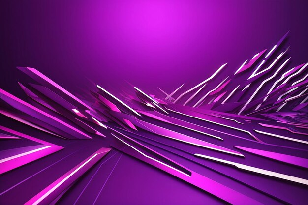 Bright purple color futuristic arrow lines background