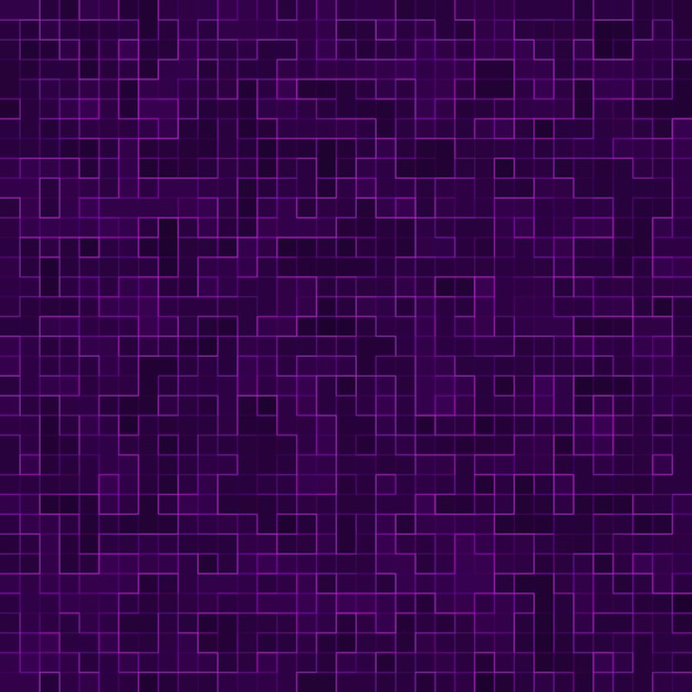 Photo bright purple square mosaic for textural background